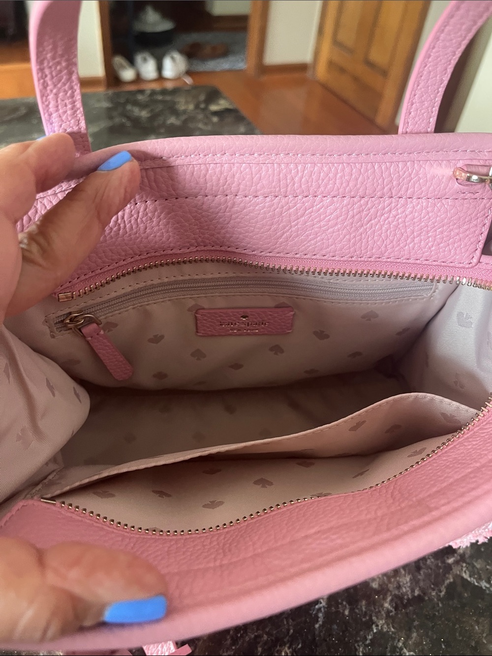 kate spade Pink Tweed Shoulder Bag with Tassels - Picture 5 of 5